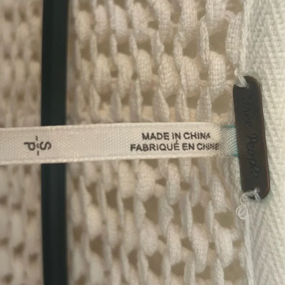 Free People White cardigan sweater. size:SP - Picture 5 of 6